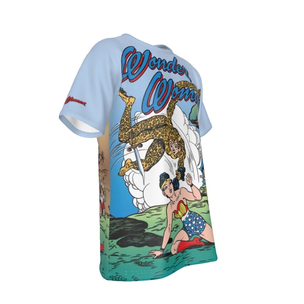 WONDER WOMAN 6 COVER ALL OVER PRINT SHIRT AND TANK TOP WITH CHEETAH