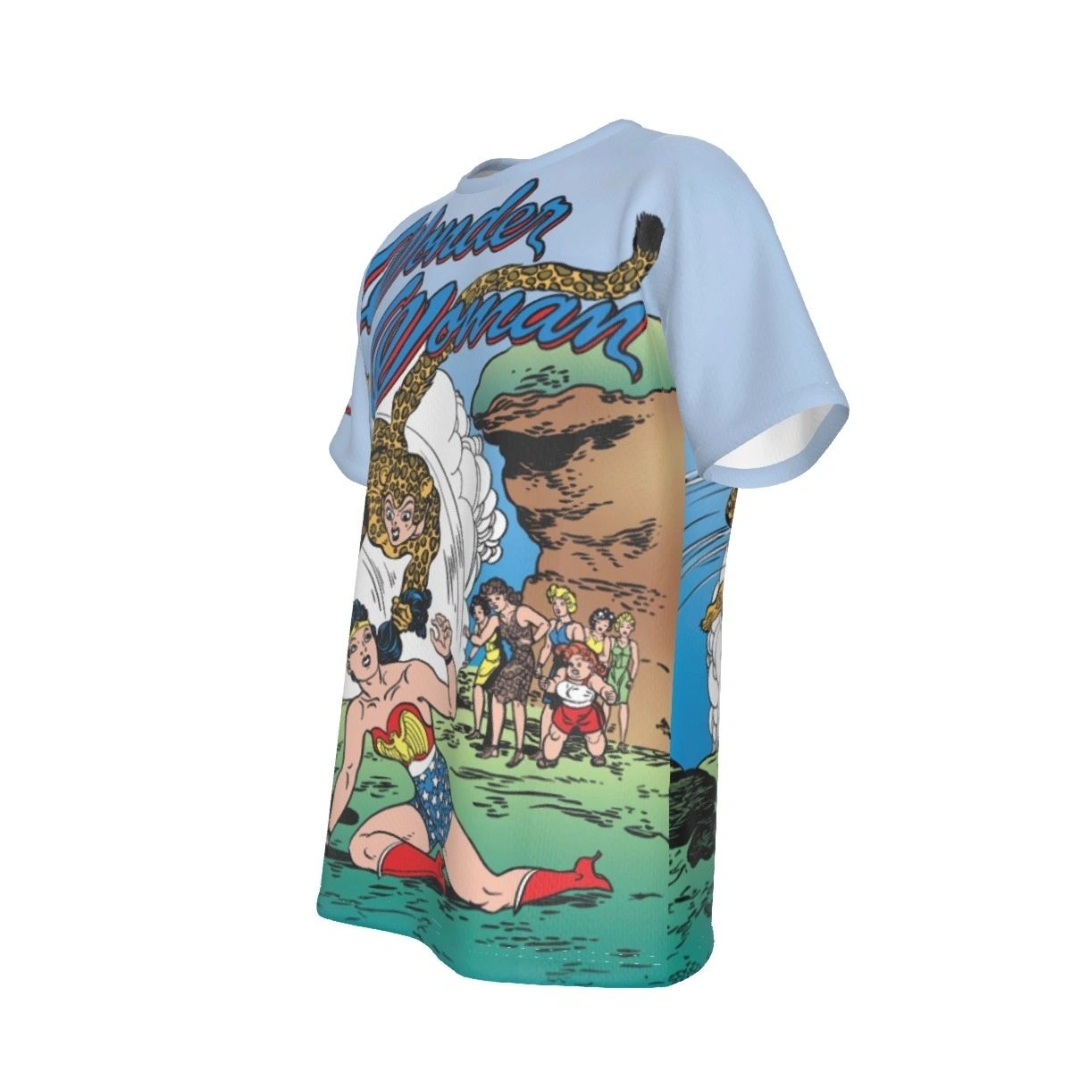WONDER WOMAN 6 COVER ALL OVER PRINT SHIRT AND TANK TOP WITH CHEETAH
