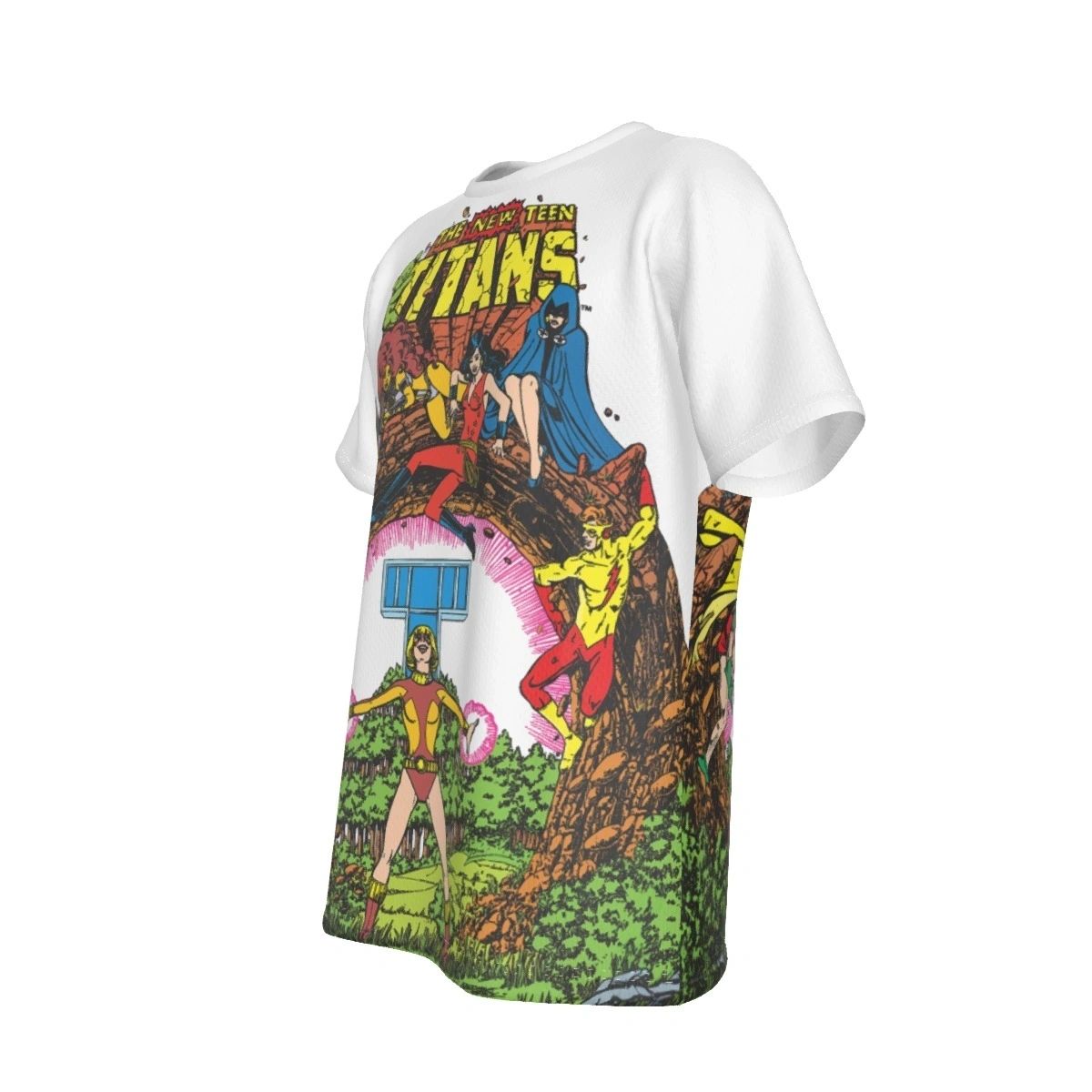 NEW TEEN TITANS 30 COVER ALL OVER PRINT SHIRT AND TANK TOP - TERRA