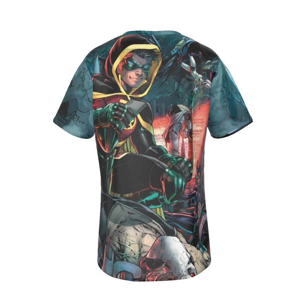 BATMAN BATCAVE DET1K COVER ALL OVER PRINT SHIRT OR TANK