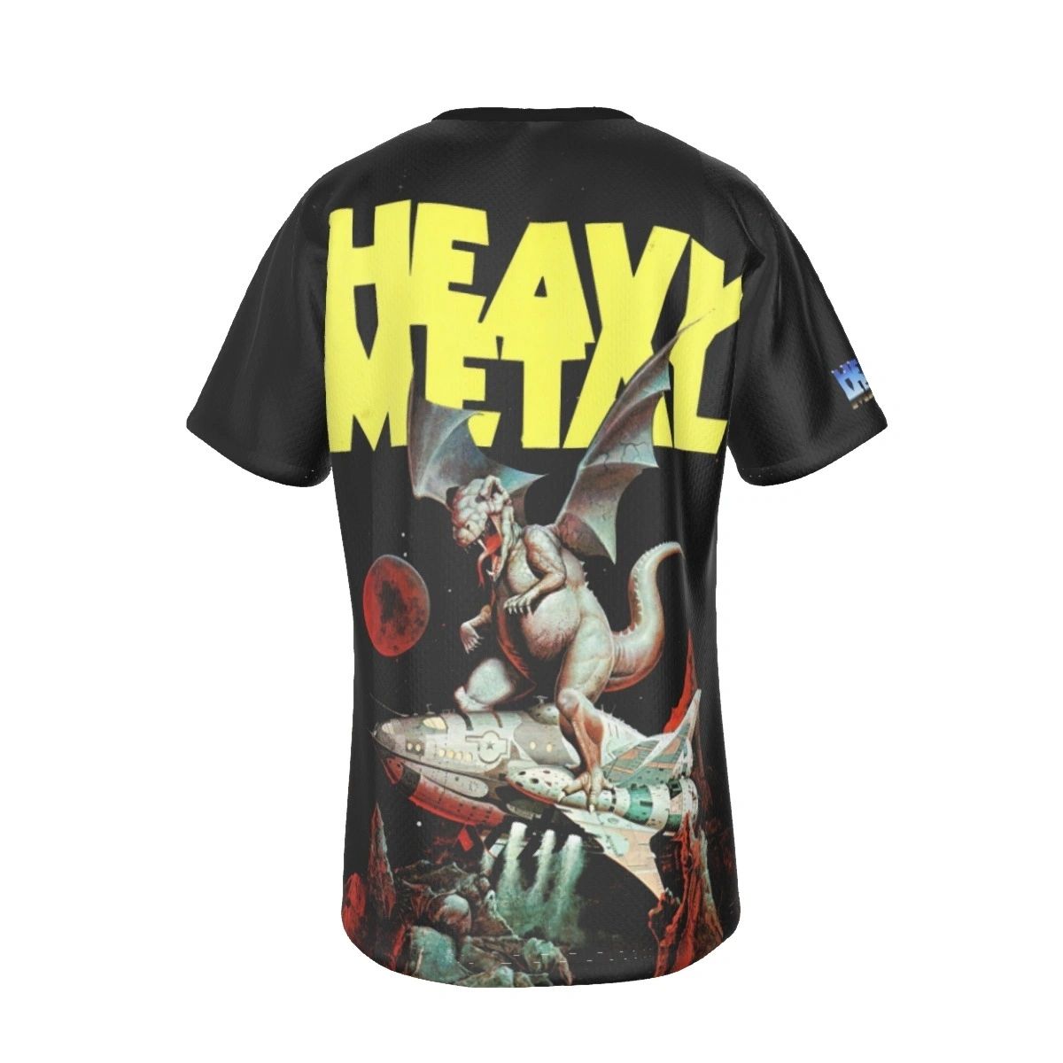 HEAVY METAL ROCKET DINO ALL OVER PRINT SHIRT AND TANK TOP