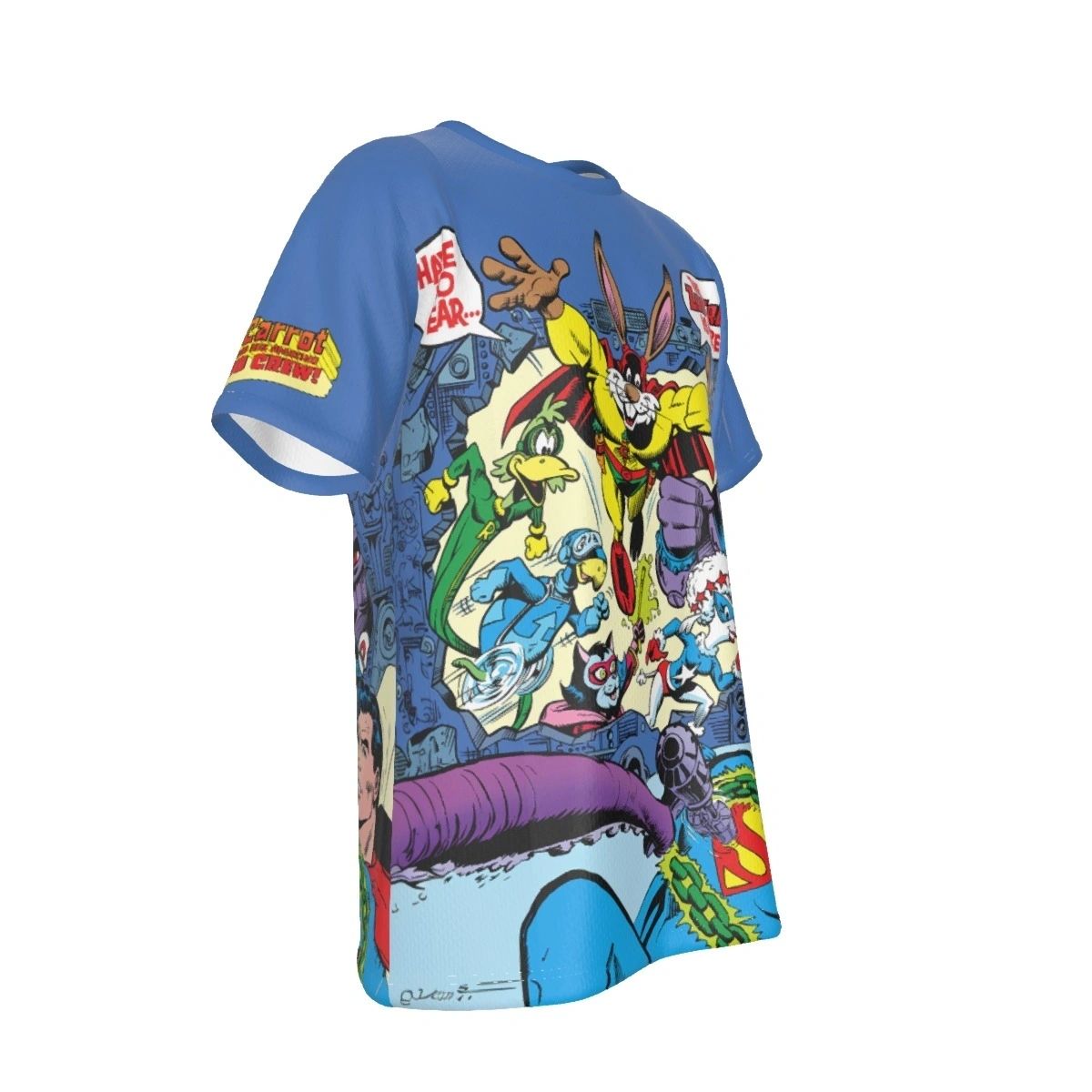 CAPT CARROT AND ZOO CREW 1 COVER ALL OVER SHIRT AND TANK TOP - SUPERMAN