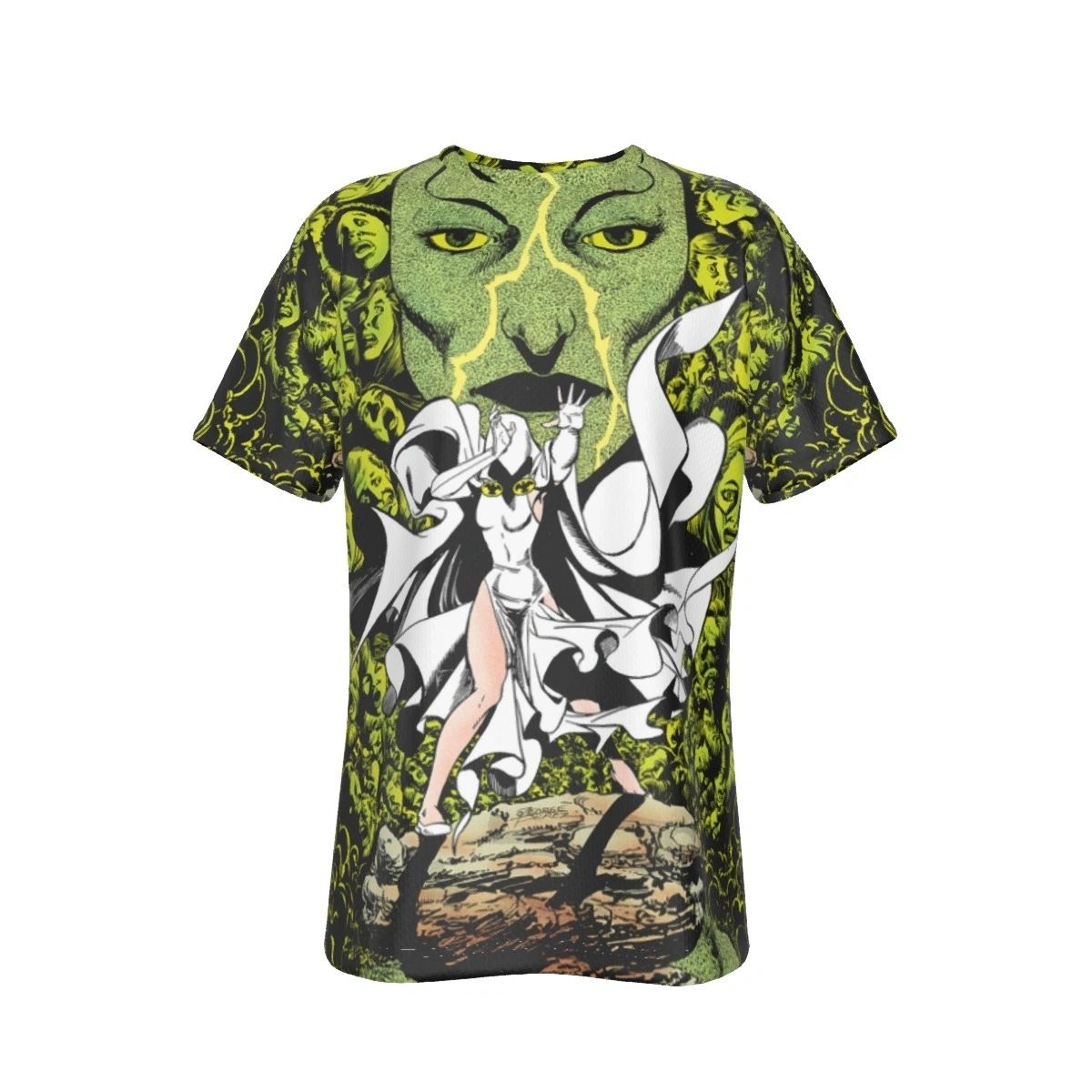 NTTV2 43 COVER ALL OVER PRINT SHIRT AND TANK TOP - WHITE RAVEN