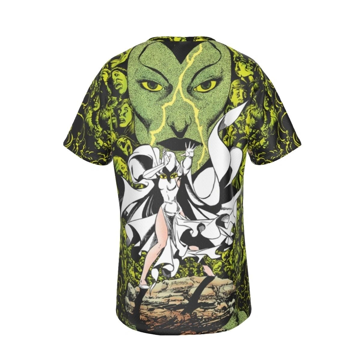 NTTV2 43 COVER ALL OVER PRINT SHIRT AND TANK TOP - WHITE RAVEN