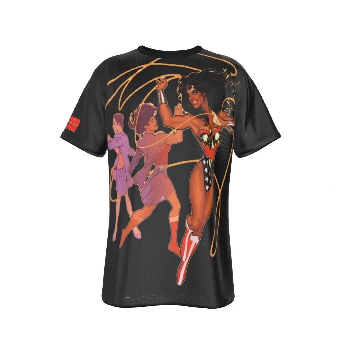WONDER WOMAN LASSO ALL OVER PRINT SHIRT AND TANK TOP - ADAM HUGHS ART