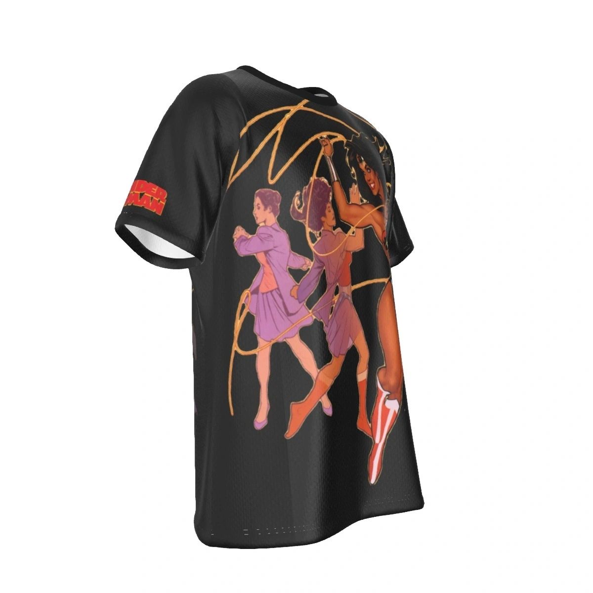 WONDER WOMAN LASSO ALL OVER PRINT SHIRT AND TANK TOP - ADAM HUGHS ART