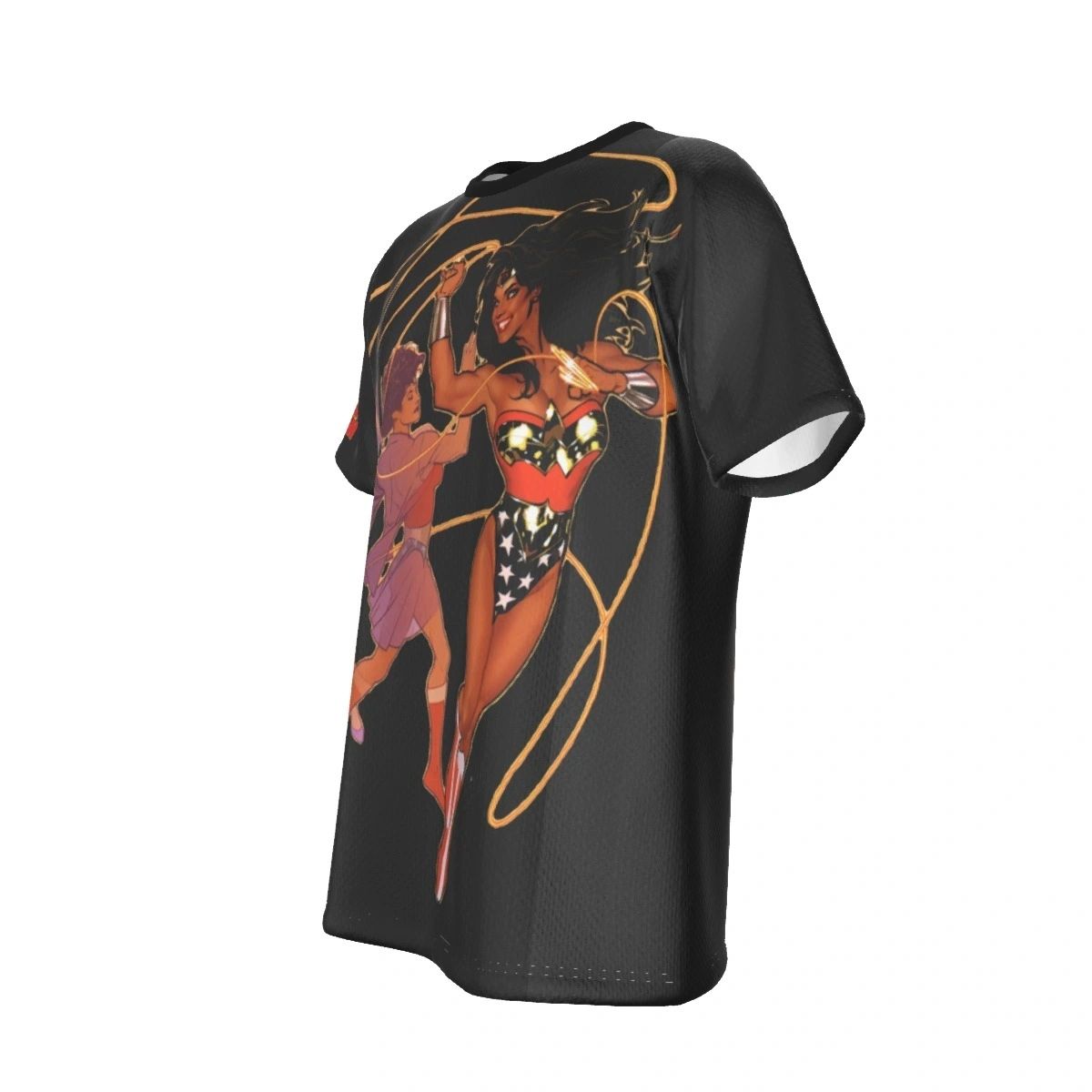 WONDER WOMAN LASSO ALL OVER PRINT SHIRT AND TANK TOP - ADAM HUGHS ART