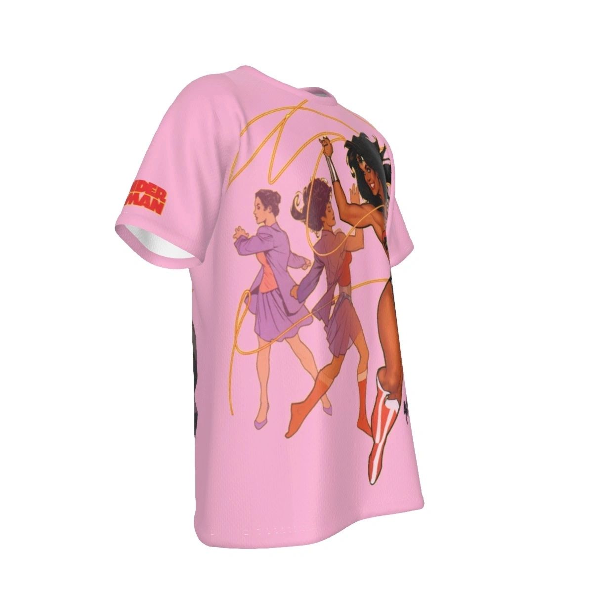 WONDER WOMAN LASSO ALL OVER PRINT SHIRT AND TANK TOP - ADAM HUGHS ART