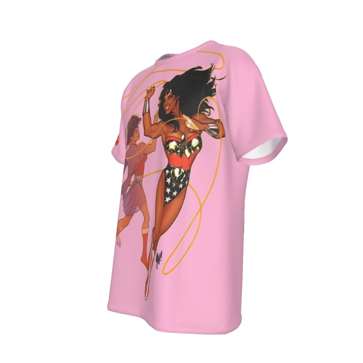 WONDER WOMAN LASSO ALL OVER PRINT SHIRT AND TANK TOP - ADAM HUGHS ART