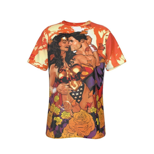 WONDER WOMAN SUPERMAN ALL OVER PRINT SHIRT AND TANK TOP - ADAM HUGHS ART