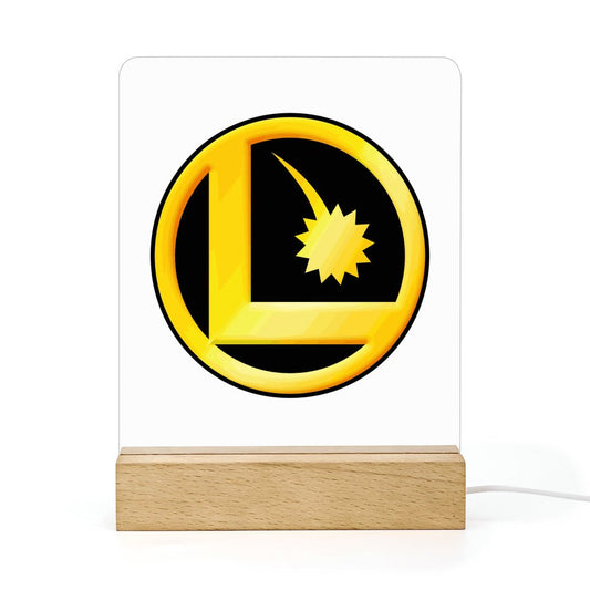 LEGION L CLASSIC LOGO Acrylic Photo Night Light with Wooden Base