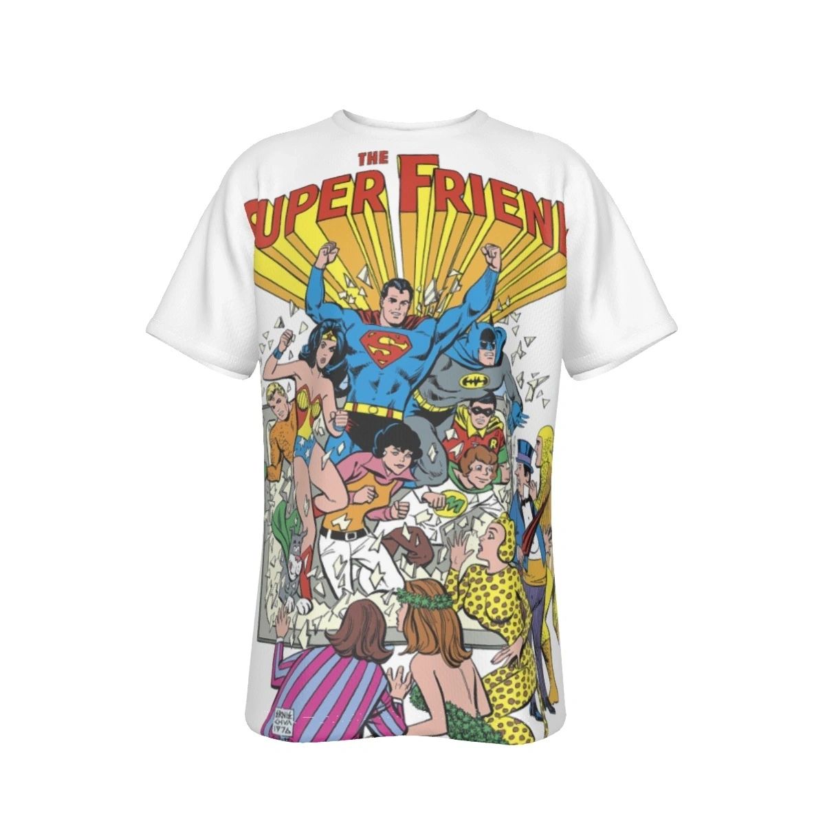 SUPER FRIENDS ALL OVER PRINT SHIRT AND TANK - 1ST SUPER FRIENDS COMIC