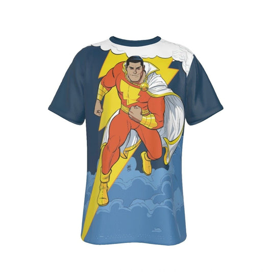 SHAZAM 75 YEARS COVER ALL OVER PRINT SHIRT AND TANK