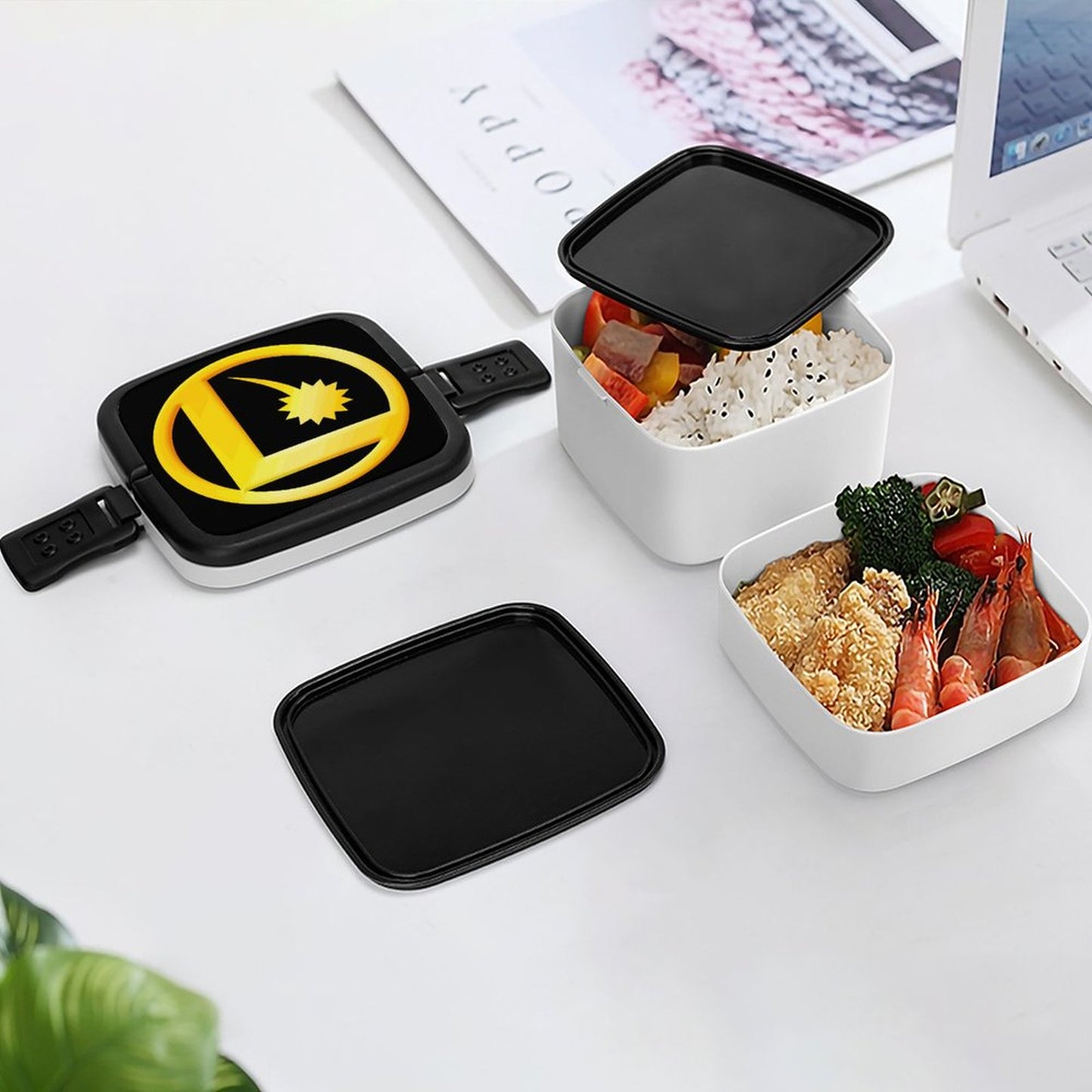 LEGION L CLASSIC LOGO 2-Tier Stackable Bento Lunch Box