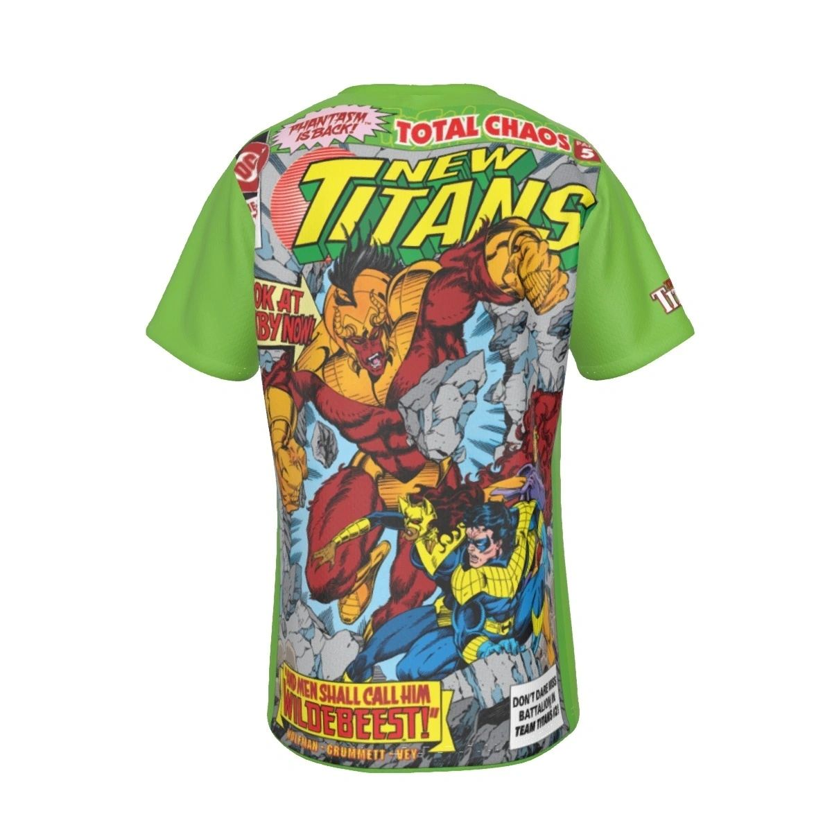 NEW TITANS 91 COVER ALL OVER PRINT SHIRT AND TANK TOP - WILDEBEEST