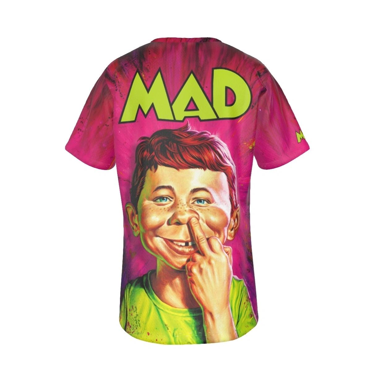 MAD MAGAZINE ALL OVER PRINT SHIRT AND TANK TOP -ALFRED E. NEUMAN