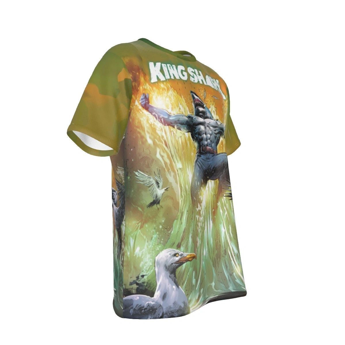 KING SHARK ALL OVER PRINT SHIRT AND TANK TOP