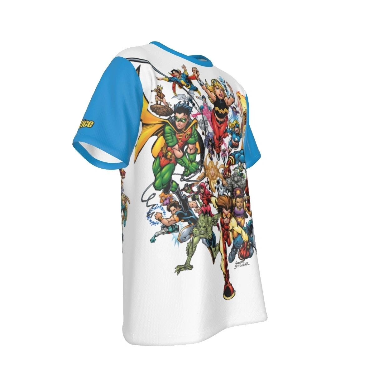 YOUNG JUSTICE ALL TEAM ALL OVER PRINT SHIRT AND TANK TOP