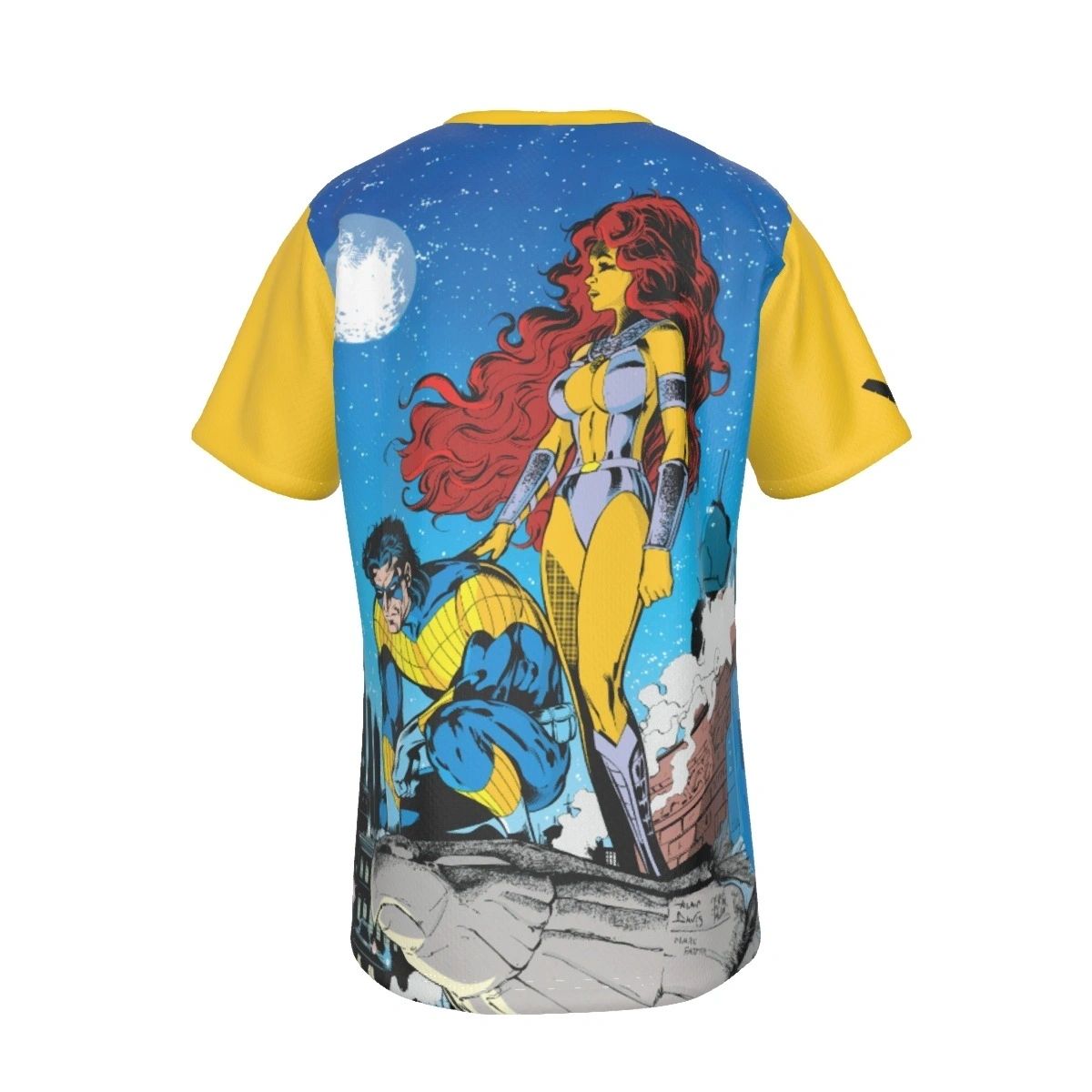 NIGHTWING STARFIRE COVER ALL OVER PRINT SHIRT AND TANK TOP - NIGHTWING