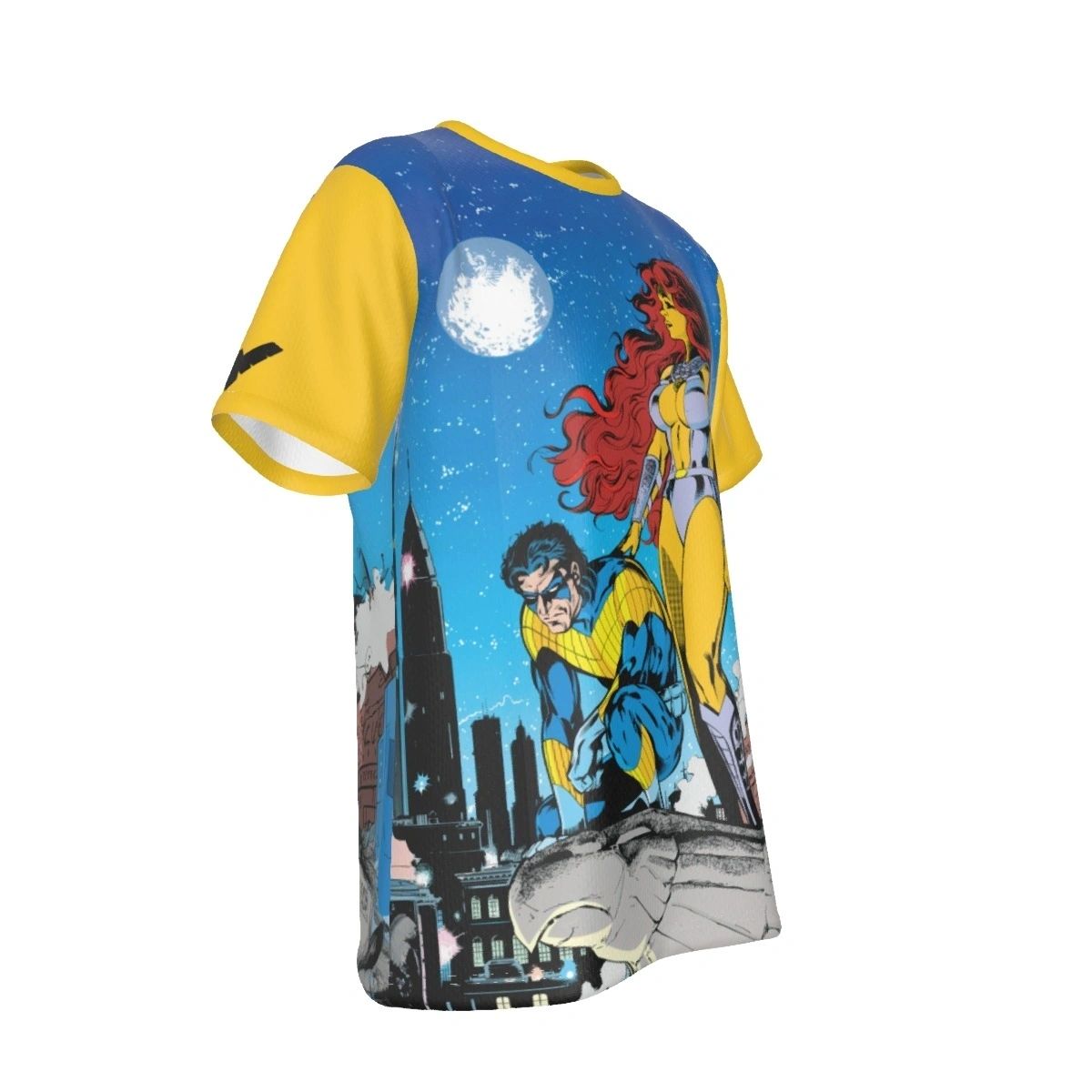 NIGHTWING STARFIRE COVER ALL OVER PRINT SHIRT AND TANK TOP - NIGHTWING