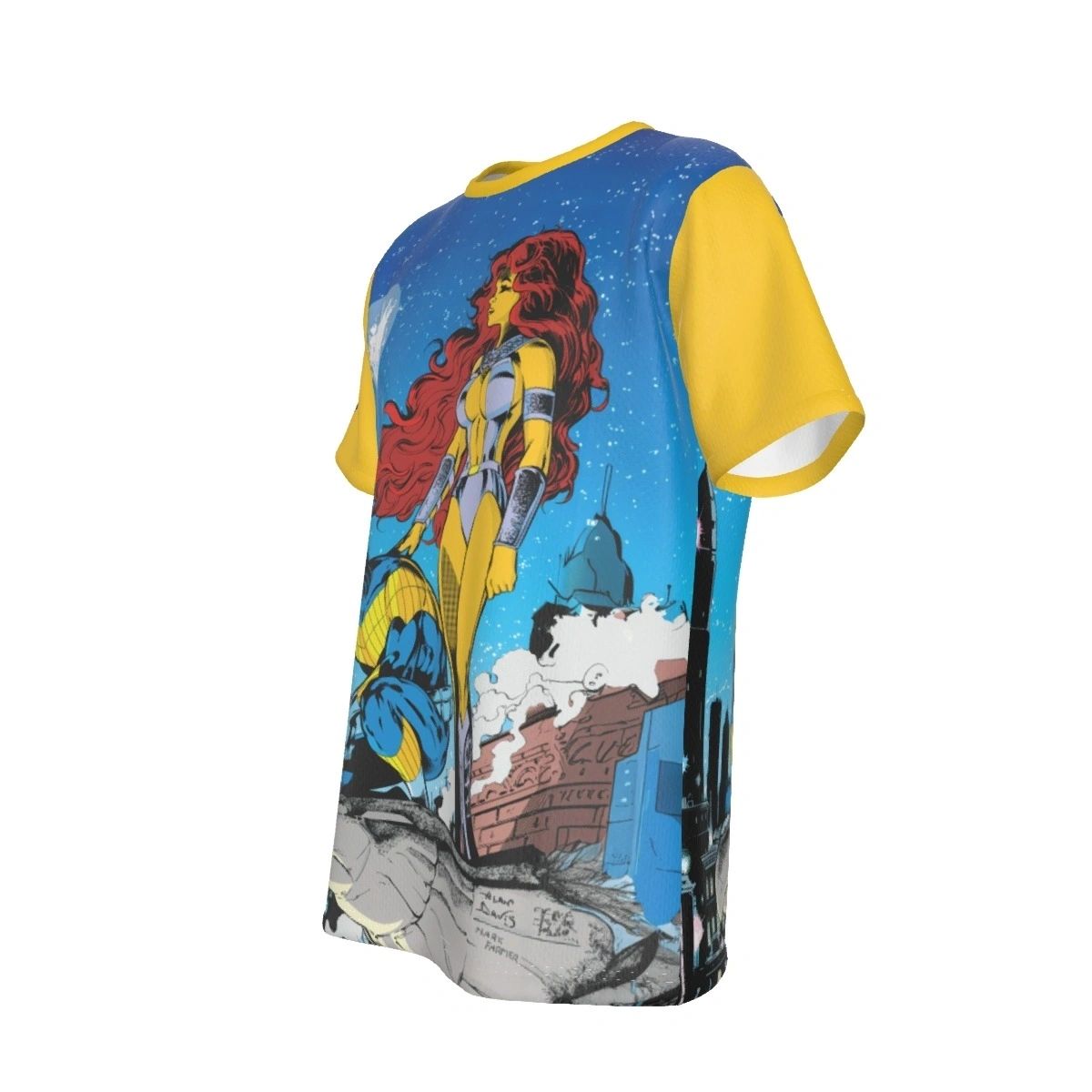 NIGHTWING STARFIRE COVER ALL OVER PRINT SHIRT AND TANK TOP - NIGHTWING