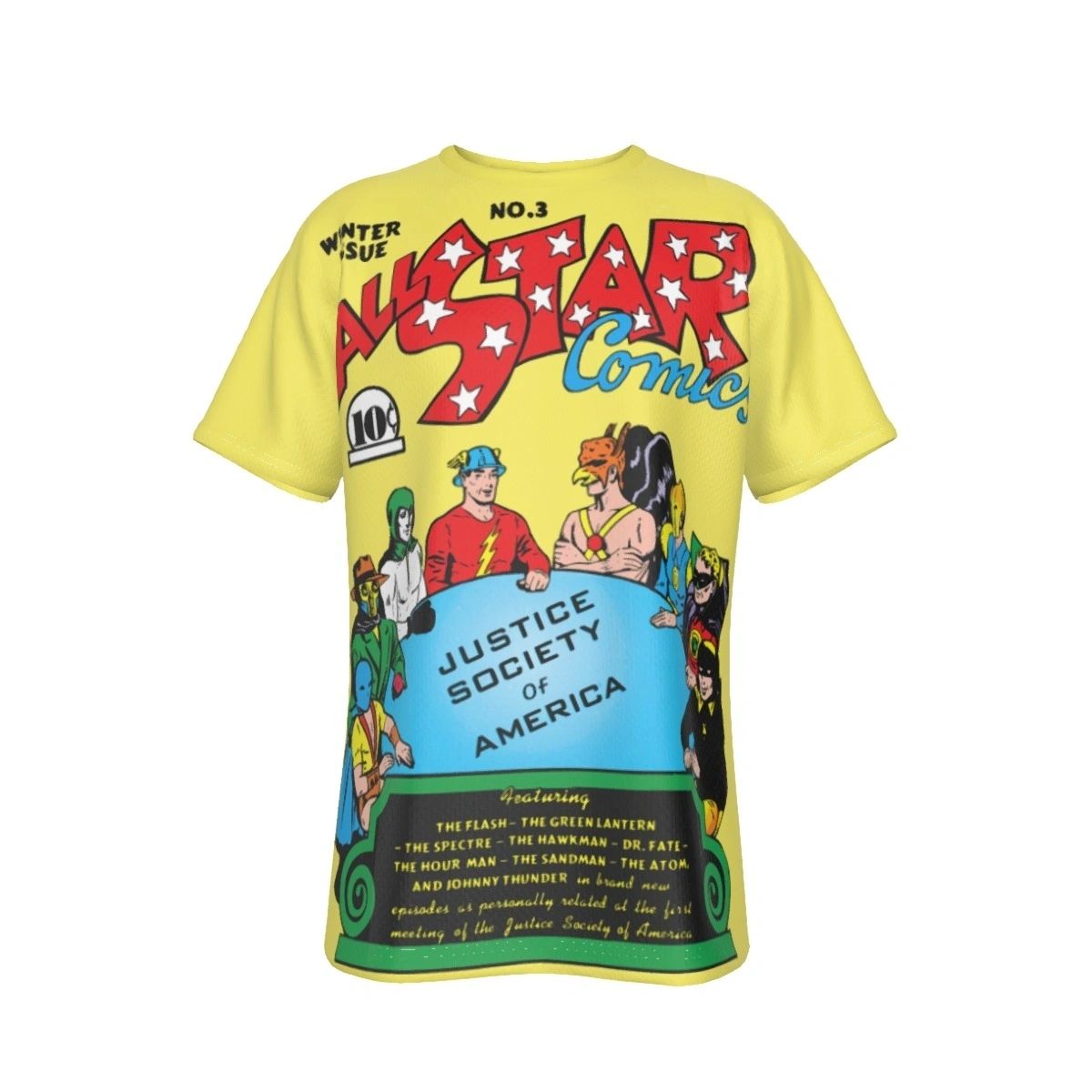 ALL STAR COMICS 3 COVER ALL OVER PRINT SHIRT AND TANK - JSA FROM THE BEGINNING 1