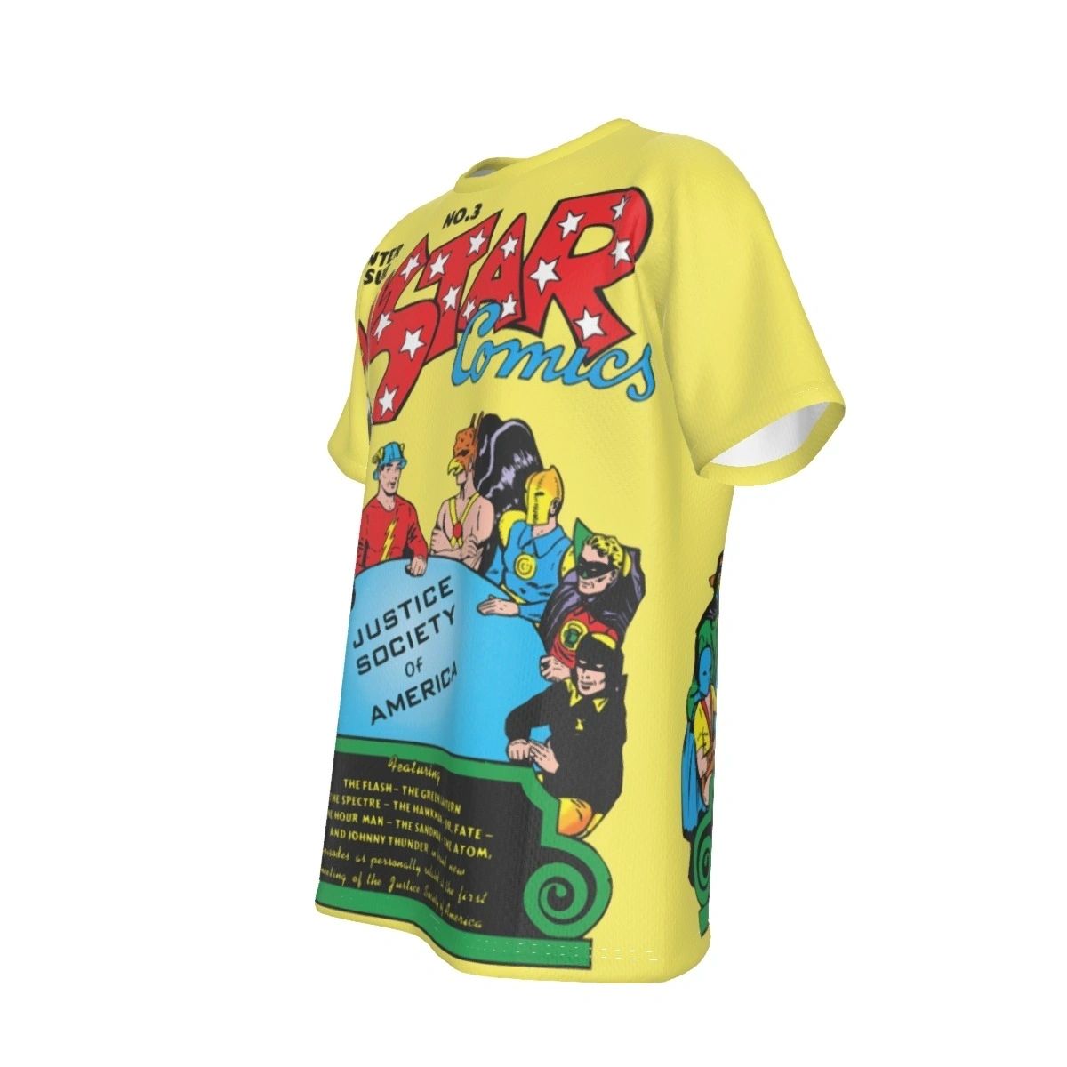 ALL STAR COMICS 3 COVER ALL OVER PRINT SHIRT AND TANK - JSA FROM THE BEGINNING 1