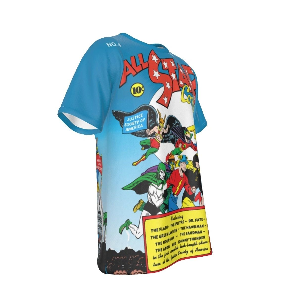 ALL STAR COMICS 4 COVER ALL OVER PRINT SHIRT AND TANK - JSA FROM THE BEGINNING 2