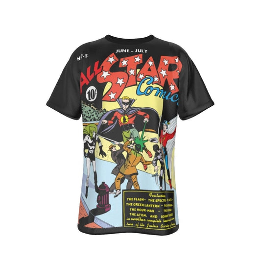 ALL STAR COMICS 5 COVER ALL OVER PRINT SHIRT AND TANK - JSA FROM THE BEGINNING 3