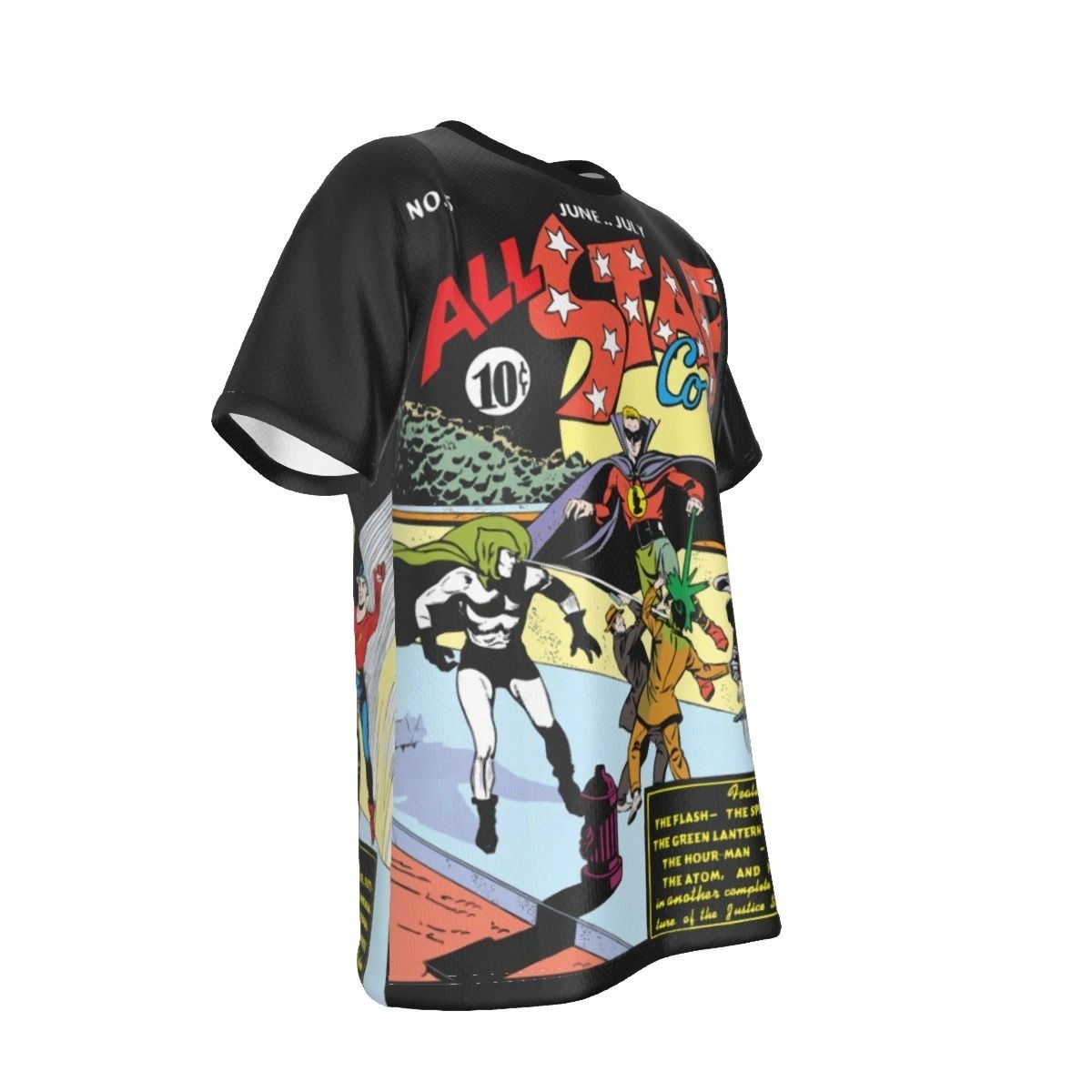 ALL STAR COMICS 5 COVER ALL OVER PRINT SHIRT AND TANK - JSA FROM THE BEGINNING 3