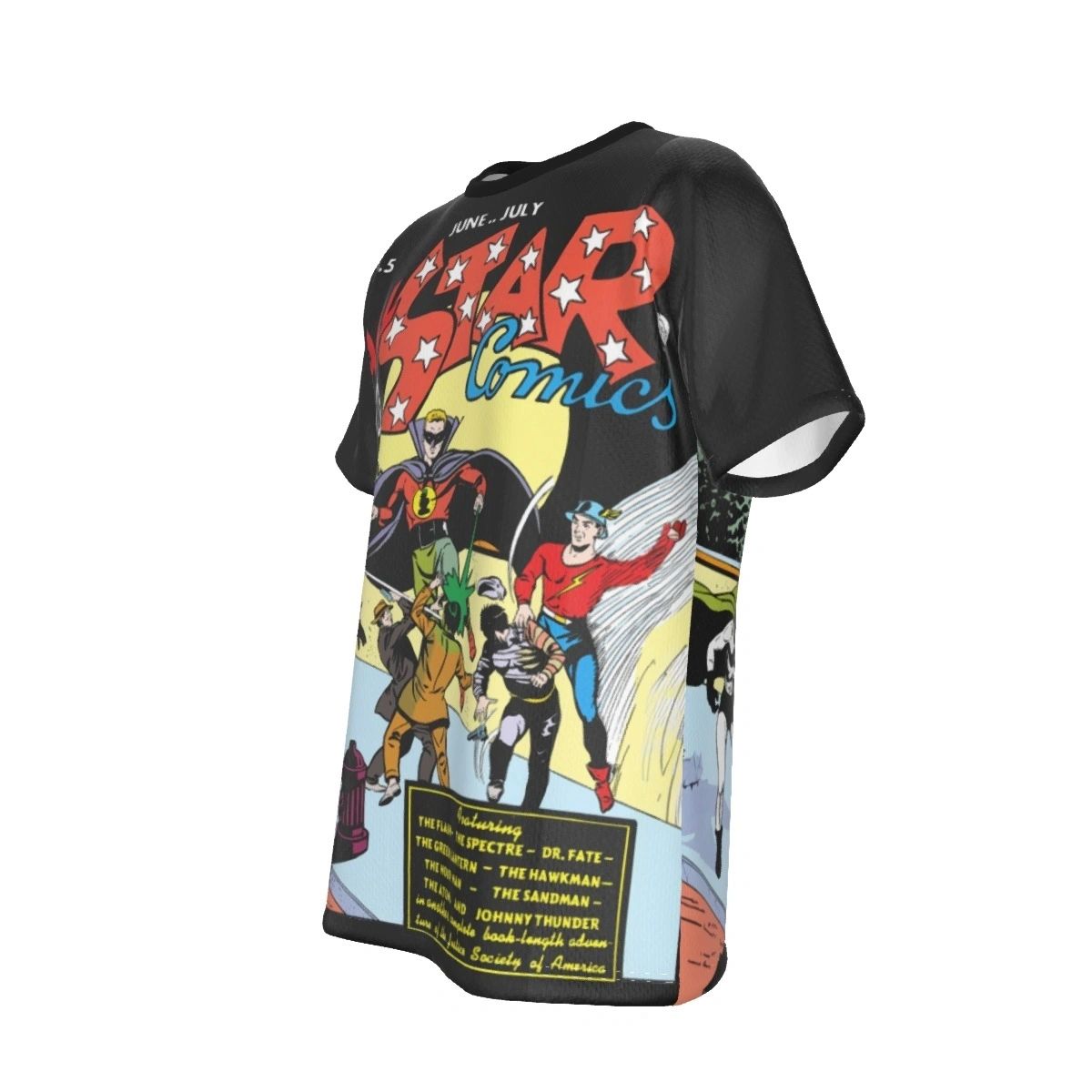 ALL STAR COMICS 5 COVER ALL OVER PRINT SHIRT AND TANK - JSA FROM THE BEGINNING 3