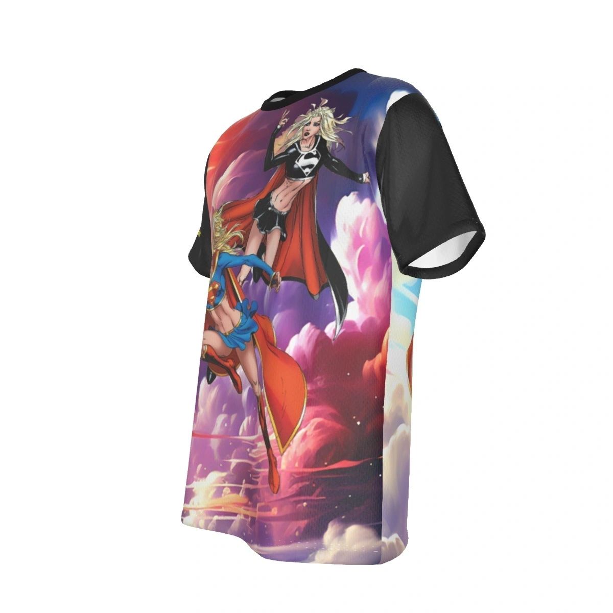 SUPERGIRL VS DARK SUPERGIRL ALL OVER PRINT SHIRT AND TANK TOP