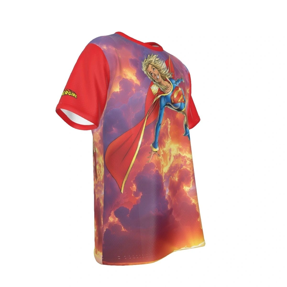 SUPERGIRL 0 FLIGHT ALL OVER PRINT SHIRT AND TANK TOP - IAN CHURCHILL ART