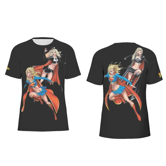 SUPERGIRL VS DARK SUPERGIRL ALL OVER PRINT SHIRT AND TANK TOP