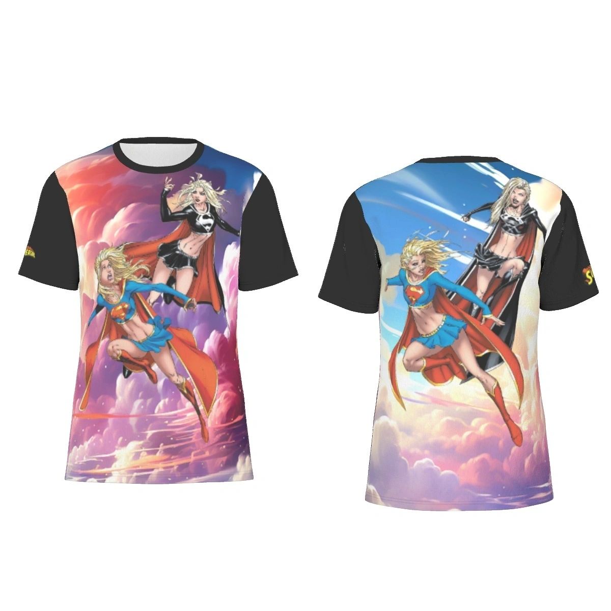 SUPERGIRL VS DARK SUPERGIRL ALL OVER PRINT SHIRT AND TANK TOP
