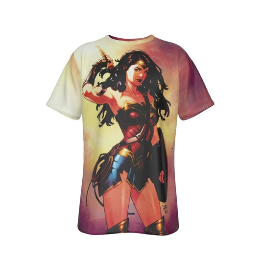 SENSATIONAL WONDER WOMAN ALL OVER PRINT SHIRT AND TANK TOP