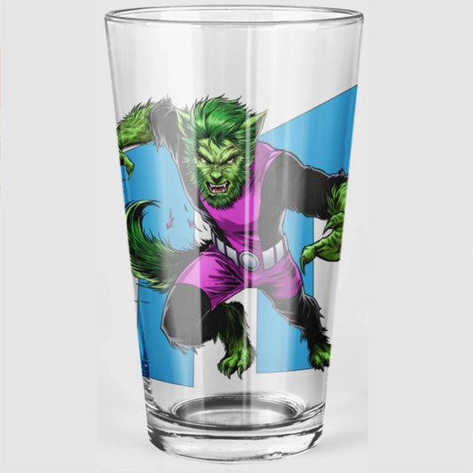 BEAST BOY CARTOON READY Pint Glass (with Free Shipping)