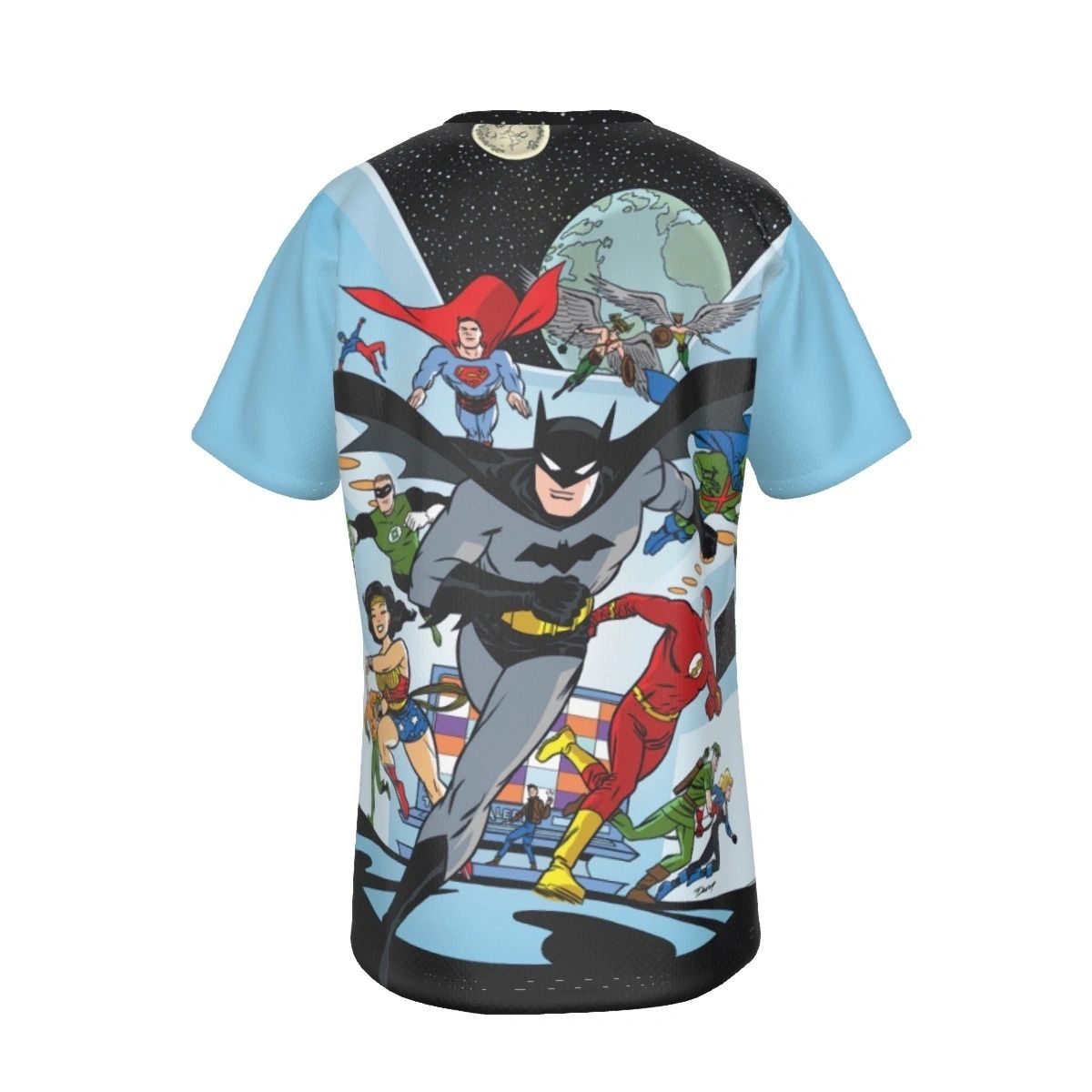 JUSTICE LEAGUE 33 COVER ALL OVER PRINT SHIRT AND TANK TOP - DARWYN COOK ART