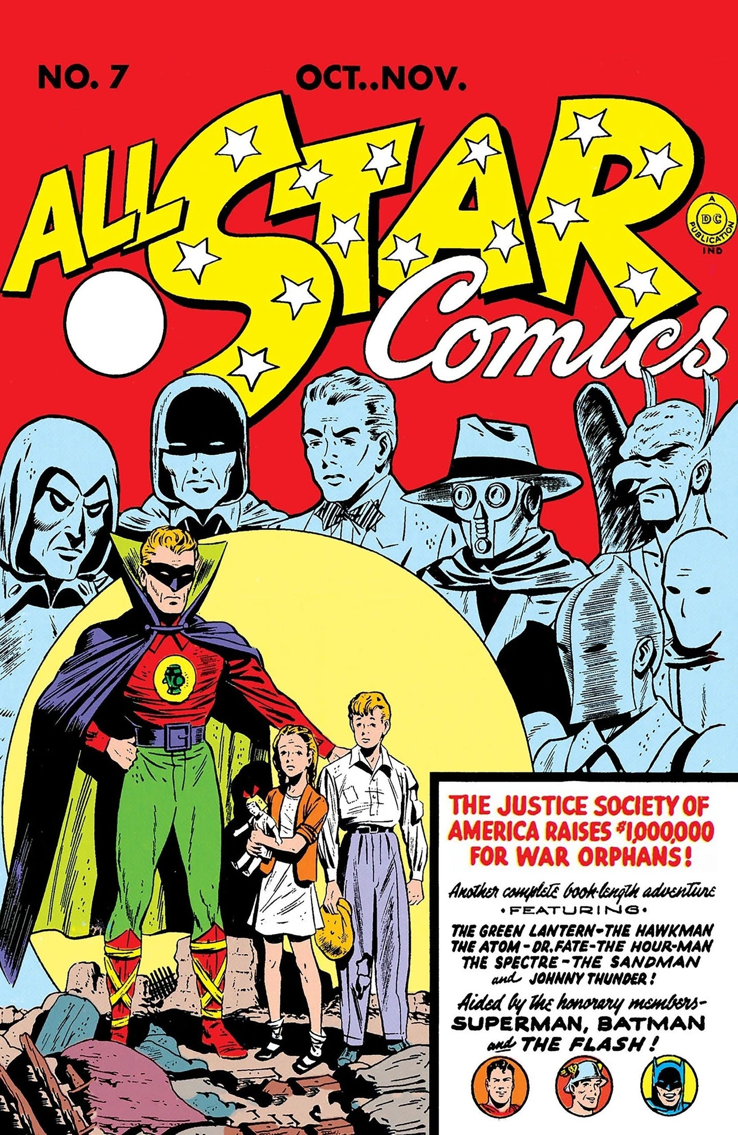 COVER ALL STAR COMICS 7 JSA G From the beginning 5c