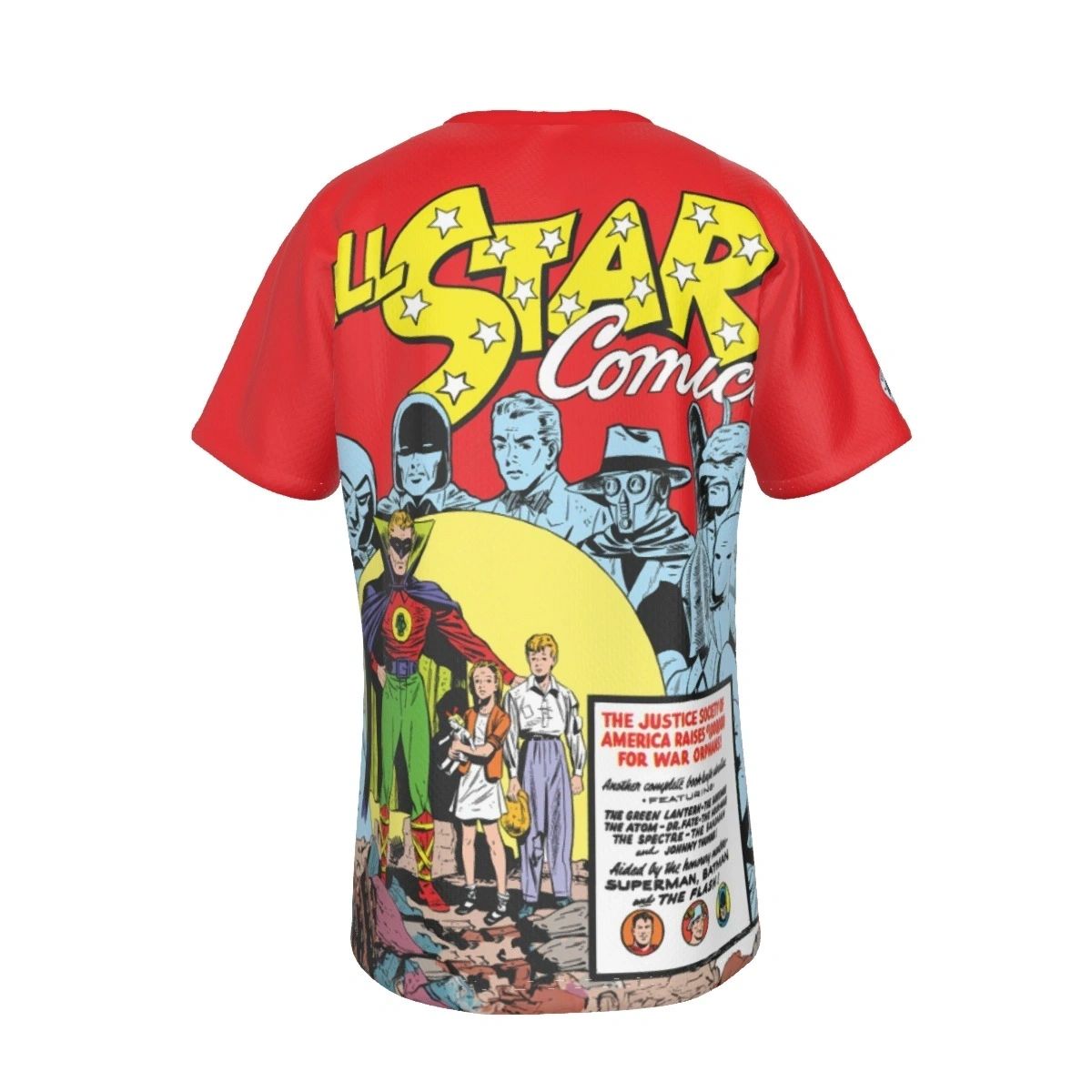ALL STAR COMICS 7 COVER ALL OVER PRINT SHIRT AND TANK - JSA FROM THE BEGINNING 5