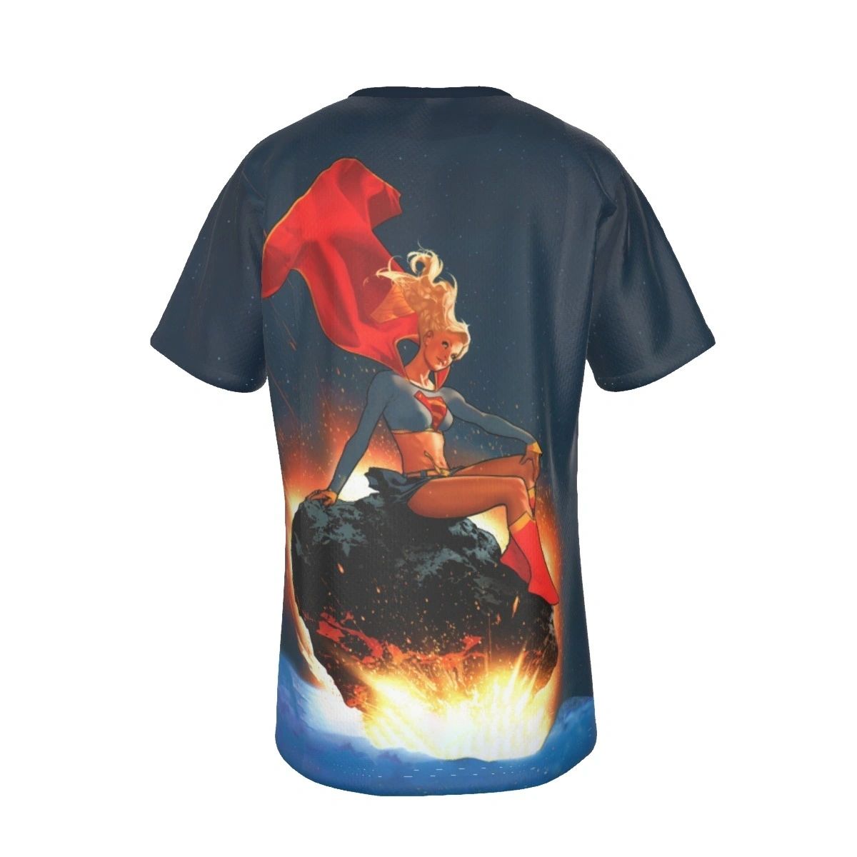SUPERGIRL COVER ALL OVER PRINT SHIRT AND TANK - ADAM HUGHS ART