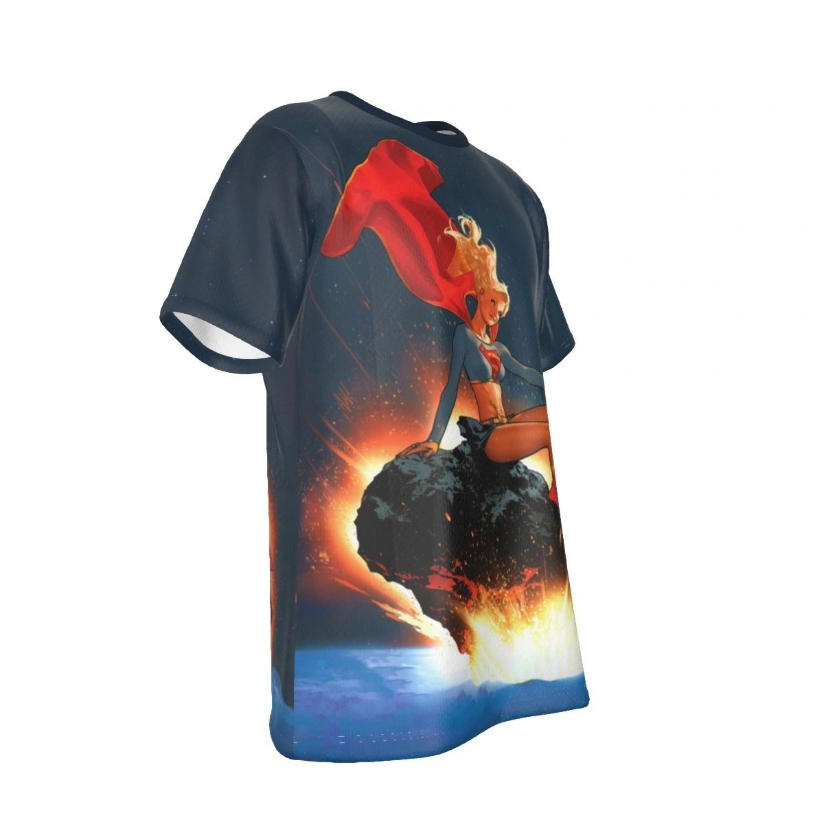 SUPERGIRL COVER ALL OVER PRINT SHIRT AND TANK - ADAM HUGHS ART