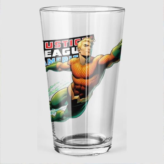 AQUAMAN READY Pint Glass (with Free Shipping) - JLA READY SERIES