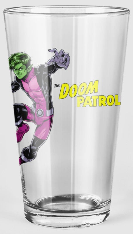 BEAST BOY READY Pint Glass (with Free Shipping) -DOOM PATROL PINTS