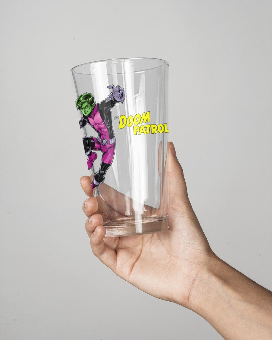 BEAST BOY READY Pint Glass (with Free Shipping) -DOOM PATROL PINTS