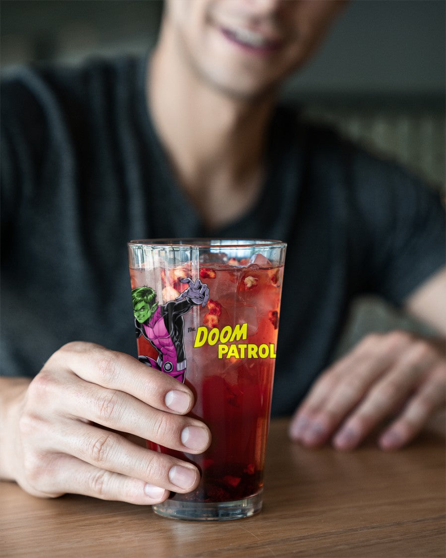 BEAST BOY READY Pint Glass (with Free Shipping) -DOOM PATROL PINTS
