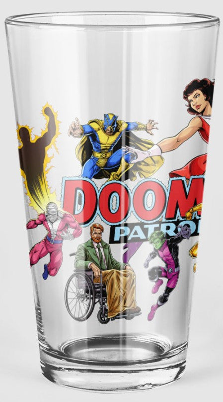 DOOM PATROL READY Pint Glass (with Free Shipping) -DOOM PATROL PINTS