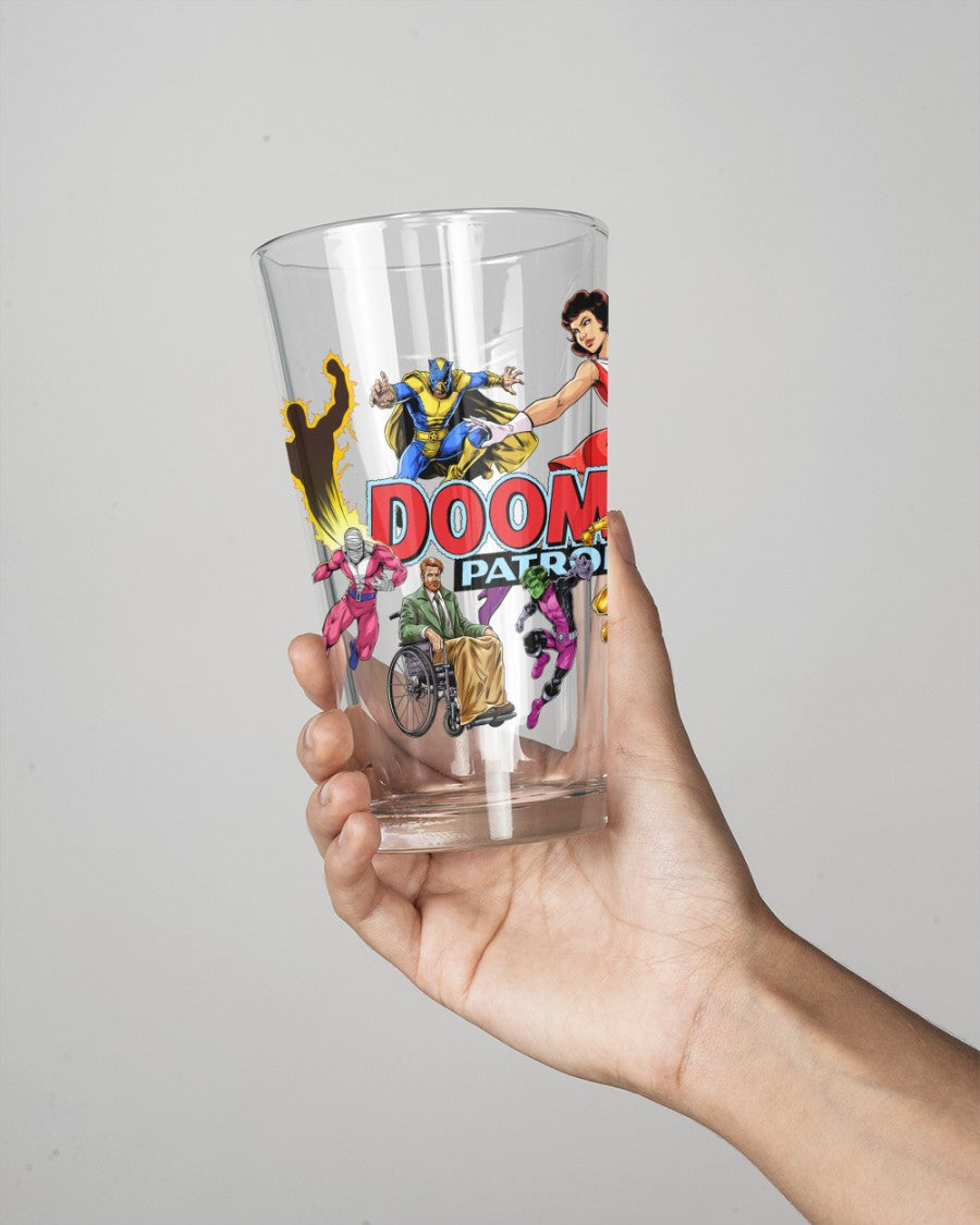 DOOM PATROL READY Pint Glass (with Free Shipping) -DOOM PATROL PINTS