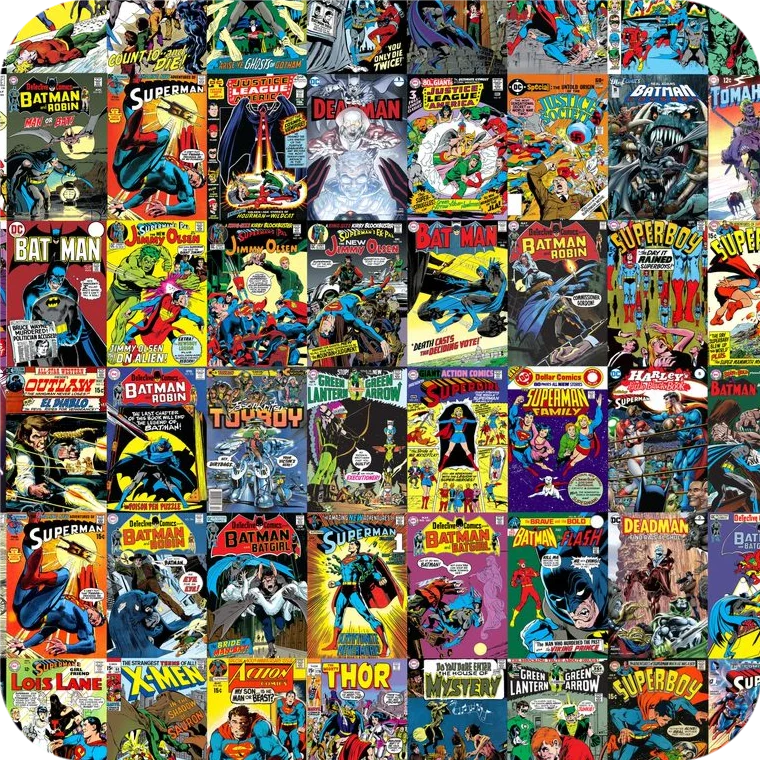 NEAL ADAMS COVERS ALL OVER PRINT SHIRT AND TANK TOP - 216 NEAL ADAMS COVERS