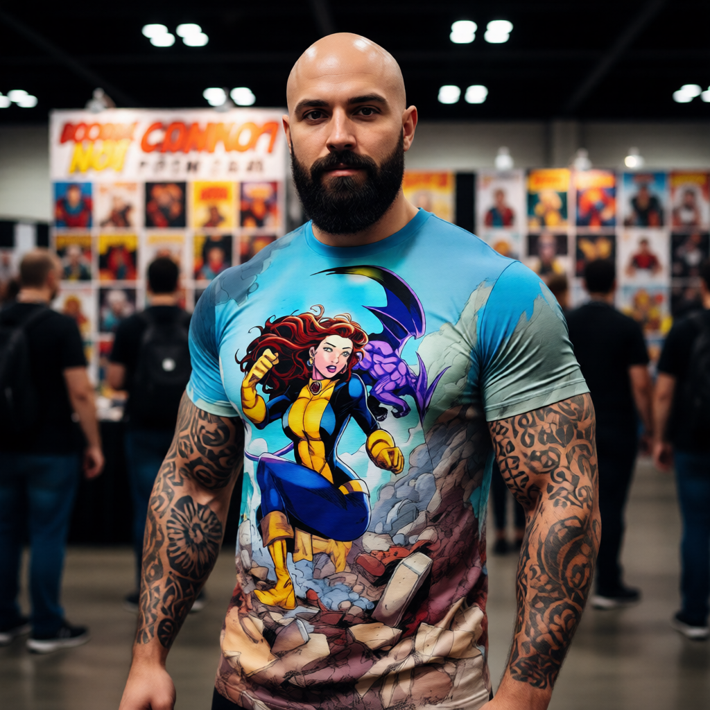 KITTY PRYDE LOCKHEED READY OVER PRINT SHIRT AND TANK TOP -ORIGINAL ART